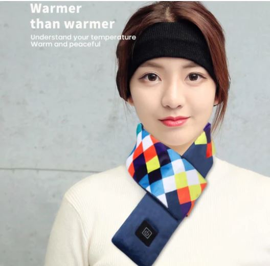 USB HEATED WINTER SCARF SMART HEATING SOLID MASSAGE SCARF OUTDOOR EQUIPMENT WINTER WARMER NECK HEATING PAD HEATED SCARF NEW