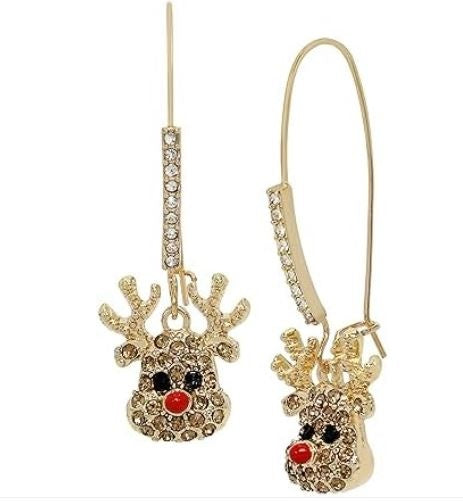 Betsey Johnson Women's Whimsical Christmas Earrings