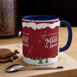 Accent Coffee Mug, 11oz Merry Christmas Holiday Gifts Christmas Holiday Season Gift Giving Family Gathering Yuletides Season Family Gifts Christmas Day Candle