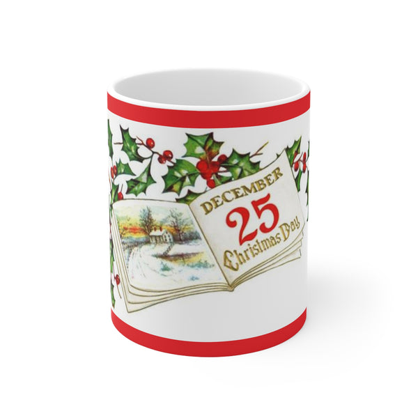 Ceramic Mug 11oz Christmas Mug Holiday Season Gift Giving Family Gathering Yuletides Season Family Gifts Christmas Day Cup