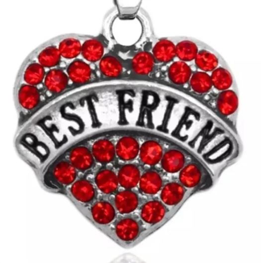 New Pink "Best Friend" Pendant Necklace.‎ Women's Ladies Fashion Accessories