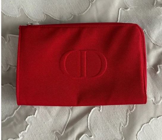 NWOT Dior Beauty Red Cosmetic Makeup Bag. Women's Accessories