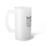 Frosted Glass Beer Mug Best Friends Friends For Life Friends For Keeps Friendships Best Of Friend Friend BFF Best Friend For Life Best Friend