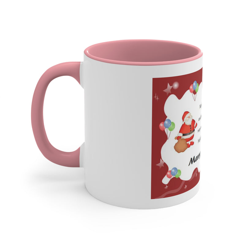 Accent Coffee Mug, 11oz Christmas Mug Holiday Season Gift Giving Family Gathering Yuletides Season Family Gifts Christmas Day Cup