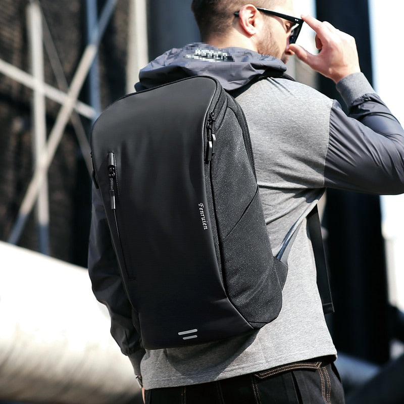 Fenruien Men Backpack Multifunctional Waterproof 15.6 Inch Laptop Backpacks Fashion Outdoor Sport School Travel Bag Backpack
