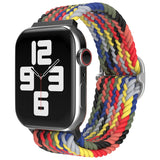 Nylon Braided Solo Loop Strap for Apple Watch Band 38mm 40mm 42mm 44mm Sport Elastics Wristband for iWatch Series 6/5/4/3/2/1/SE