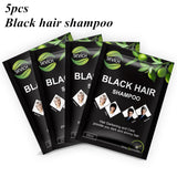 Sevich 10 pcs/lot Instant Black Hair Shampoo Make Grey and White Hair Darkening Shinny in 5 Minutes Make Up Hair Color Shampoo