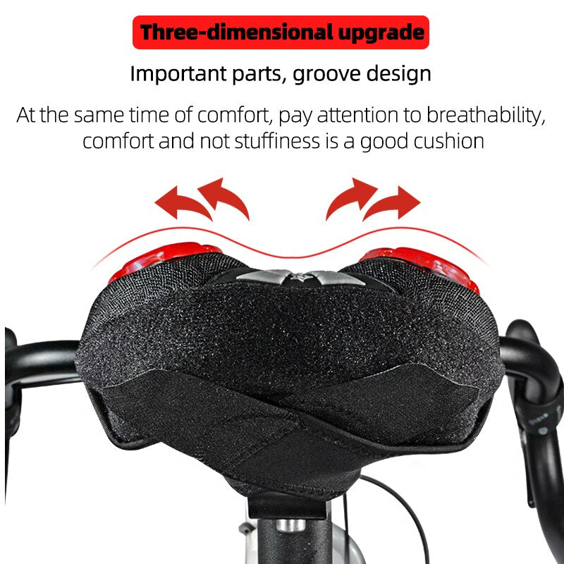 ROCKBROS Bicycle Saddle Liquid Silicon Gels Bike Saddle Cover Cycling Seat Mat Comfortable Cushion Soft Seat Cover for Bike Part