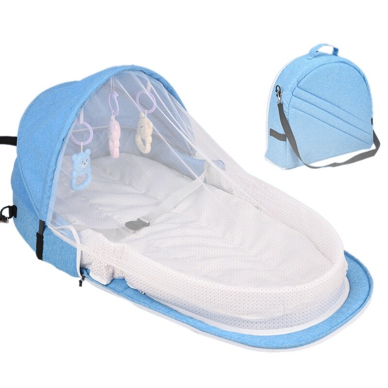 Baby Bed Travel  Sun Protection Mosquito Net With Portable Bassinet Baby Foldable Breathable Infant Sleeping Basket