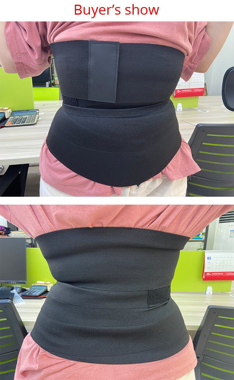 Women Waist Trainer Slimming Belly Reducing Tummy Wrap Belt Elastic Workout Shaper Weight Loss Compression Abdomen