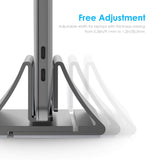 Lention Vertical Laptop Stand Holder Foldable Aluminum Notebook Stand Laptop Tablet Stand Support For Macbook Air Pro PC 17 inch