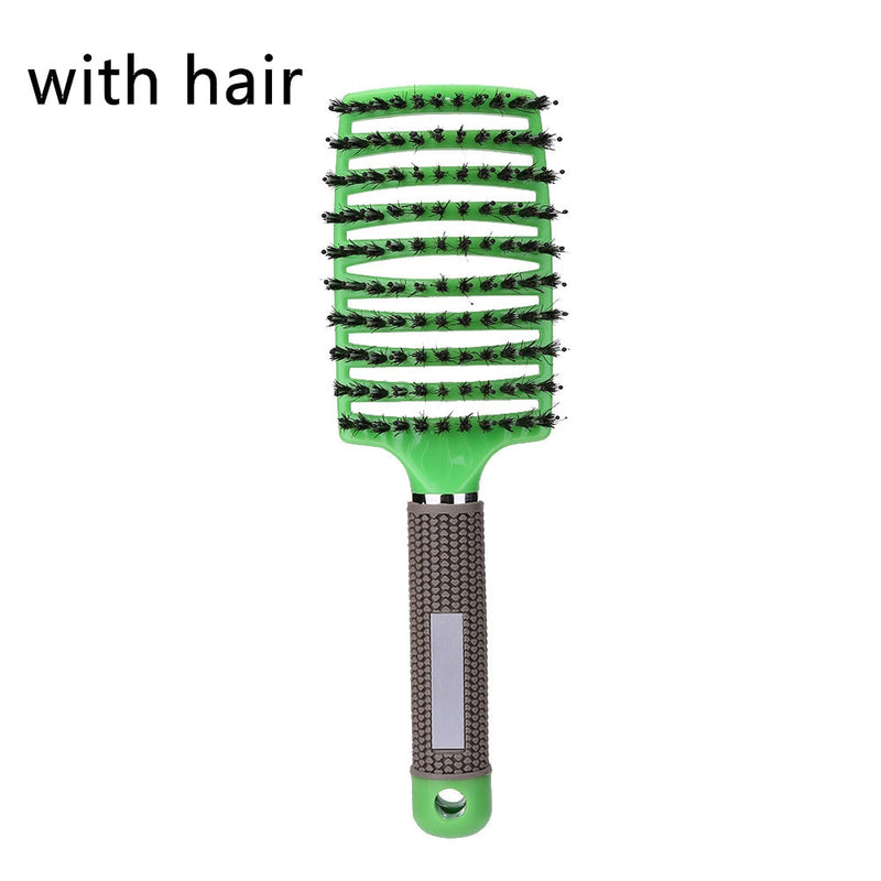 Hair brush Girls Hair Scalp Massage Comb Women Hairbrush Nylon Wet Curly Detangle Hair Brush for Salon Hairdressing Styling Tool
