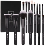 DUcare Black makeup brush Professional Makeup Eyeshadow Foundation Powder Soft Synthetic Hair Makeup Brushes