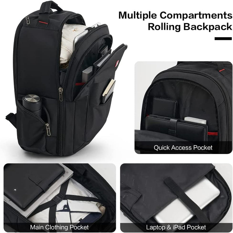 OIWAS Travel Bag on Wheels Men&#39;s Trolley Backpack Business Large Capacity Gym Sport Bags Travel Luggage Sets For Women Teens