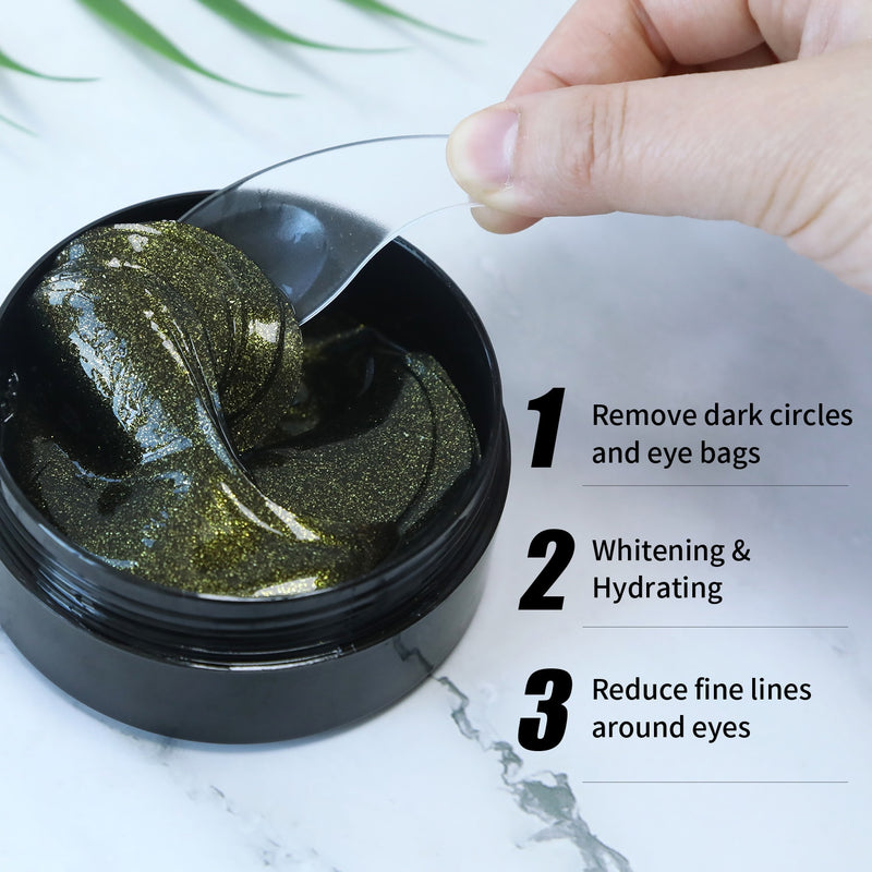 Collagen Series Eye Mask Seaweed Snail Original Liquid Black Pearl Series Gel Remove Dark Circles Anti-puffiness Anti-aging Mask