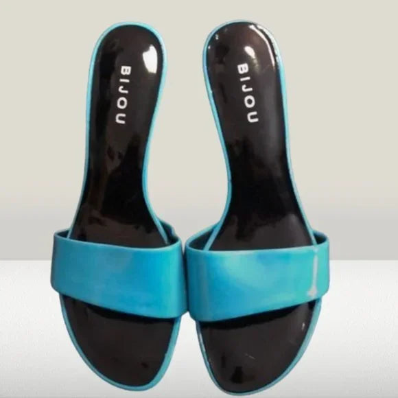 50% OFF New Bijou Heels Blue Size 7. Women's‎ Ladies Shoes 👠 Sandals.