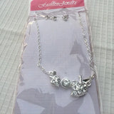 New Crystals‎ Silver Plated Necklace with Strawberry Design, Women's Fashion