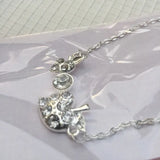 New Crystals‎ Silver Plated Necklace with Strawberry Design, Women's Fashion