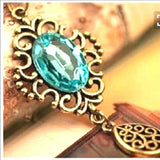 New Necklace Light Blue Green Pendant‎ Necklace. Women's Fashion