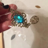 New Necklace Light Blue Green Pendant‎ Necklace. Women's Fashion