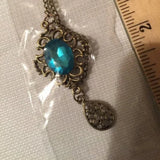 New Necklace Light Blue Green Pendant‎ Necklace. Women's Fashion