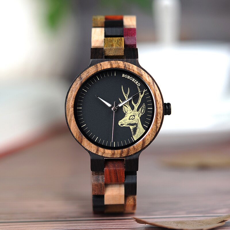 Natural Wooden Unique, Analog, Quartz Watch