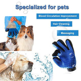 3pcs Five-Finger De-Shedding Pet Grooming Massage Gloves