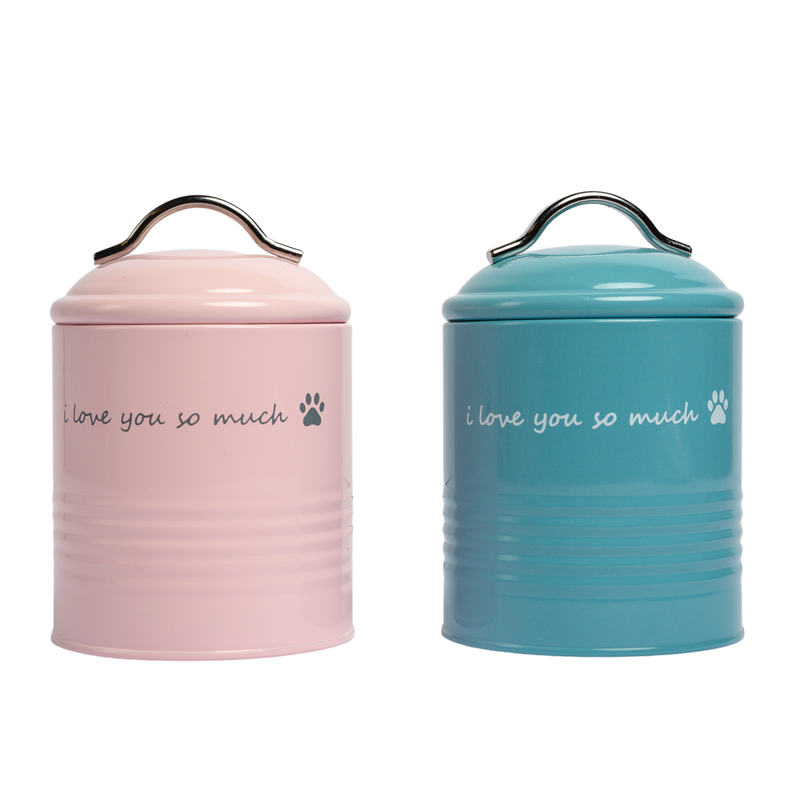 " I Love You So Much " Dog Treat Canister Gift Set