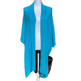 50% OFF Casual Blue Long Sleeve Cardigan Size L/XL Women's Ladies Fashion Winter Fall Season