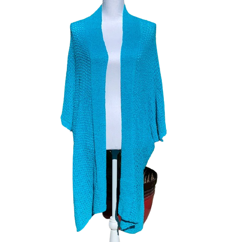 50% OFF Casual Blue Long Sleeve Cardigan Size L/XL Women's Ladies Fashion Winter Fall Season