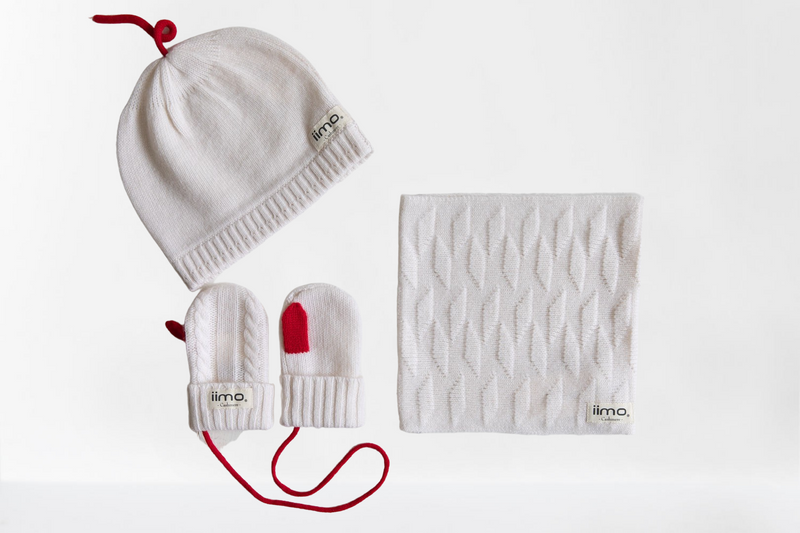 Limited Edition Cashmere Collection includes a scarf, hat & gloves