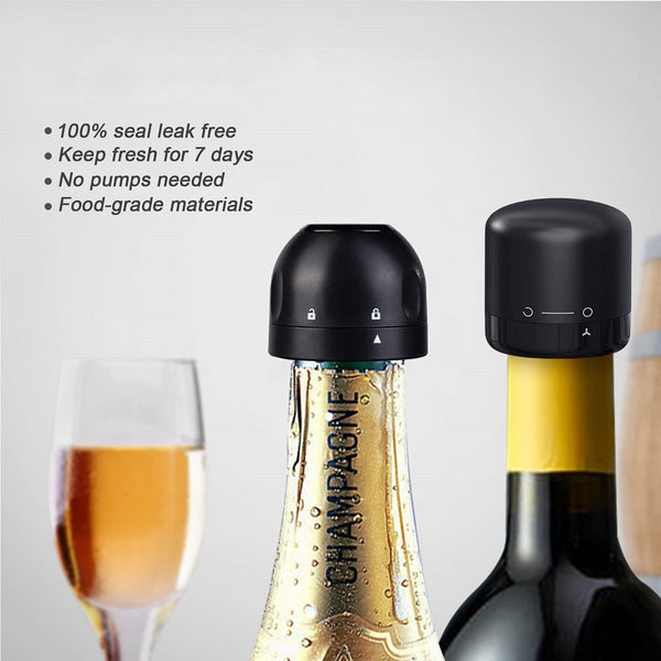 3 pcs Leak-proof Silicone Wine Stoppers