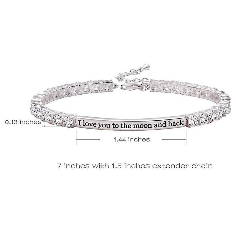 " I Love you to the Moon & Back " Elements Bracelet