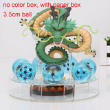 15cm Dragon Ball Z Action Figure Green Shenron Shenlong PVC Figures Toys 7Pcs 3.5cm Dragon ball Z Crystal Balls And Shelf Gift