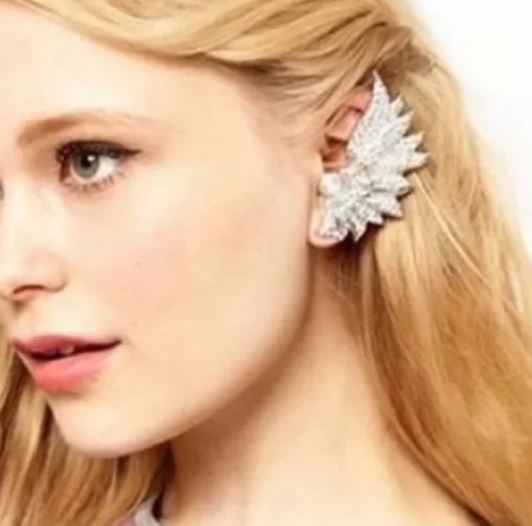 New Sparkling clip earrings shiny jewelry. Women's Ladies Fashion.