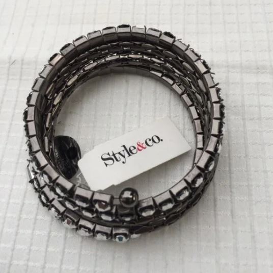 FREE with $29 Purchase. NEW style & Co Silver Hem Round / Coil Bracelet. Women's Fashion Accessoriess