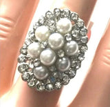 Brand New Big Chunky Adjustable White Ring💍 Women's Fashion Jewelry. 💎 - Findsbyjune.com