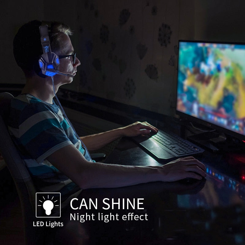 LED Light Wired Gamer Headset Gamers Toolkit