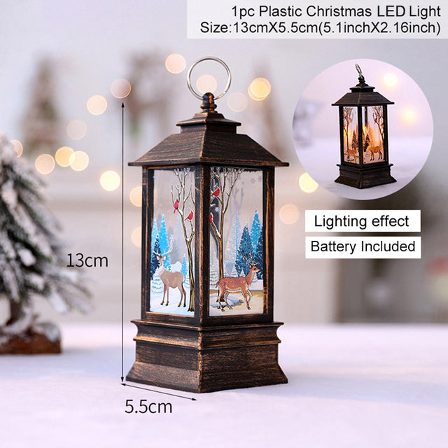 3pcs Christmas Lantern Light Home Decorations