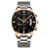 Men's Elegant Wrist Watches Sleek, Gold design, and Stylish Timepiece