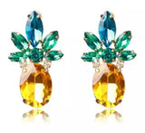 Brand New Cute Pineapple 🍍 Earrings Yellow Green . Women's Ladies Fashion Jewelry - Findsbyjune.com