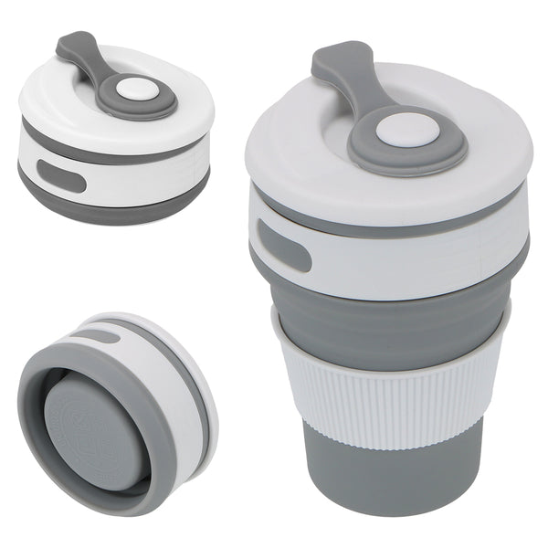 2 pcs Collapsible Food Grade Safety Silicone Cup with Compact Design