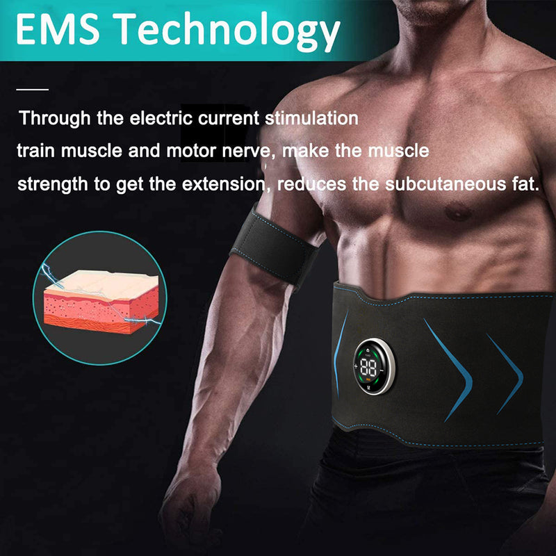 EMS Muscle Stimulator Abdominal Body Slimming Belt Health and Fitness