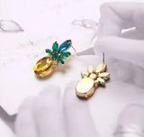 Brand New Cute Pineapple 🍍 Earrings Yellow Green . Women's Ladies Fashion Jewelry - Findsbyjune.com