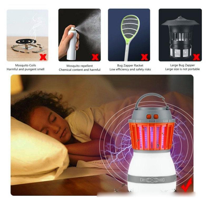 Solar LED Light Handy Mosquito Killer Lamp Effective Way To Get Rid of Mosquitoes