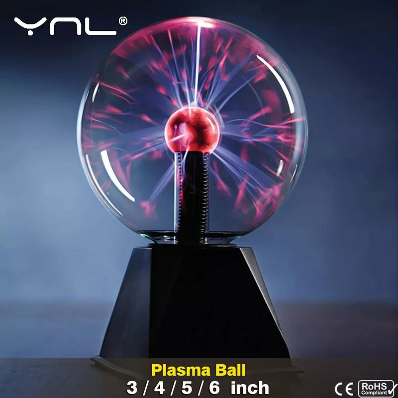 Novelty Magic Crystal Plasma Ball Touch Lamp