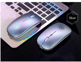 3pcs 2.4GHz RGB Wireless USB Rechargeable Mouse