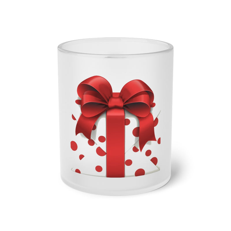 " Christmas Gift ' Design Frosted Glass Mug Birthday Gift Holiday Gifts Coffee Tea Home Decor