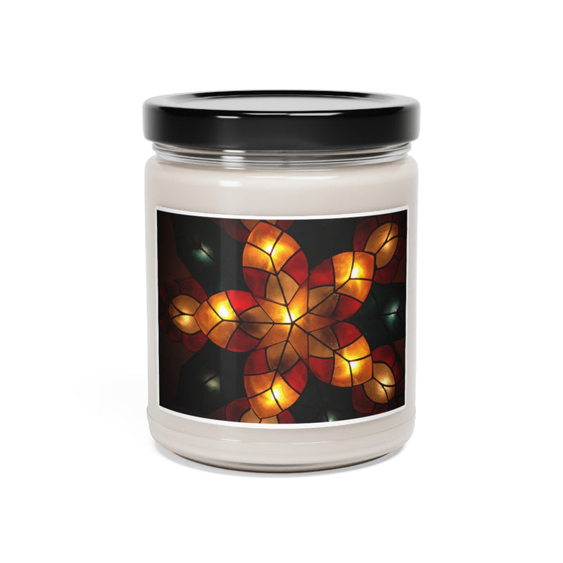 " Christmas Lantern " Design Scented Soy Candle, 9oz Birthday Gifts Holiday Gift White Sage Clean Cotton Lavender Sea Salt Scent