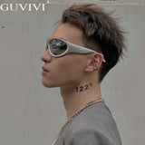 3pcs New Y2K Retro UV400 Windproof  Sport Sunglasses Women's Fashion Accessories